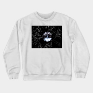 Yoyofactory Lowerkase - Stainless Steel on Bark Crewneck Sweatshirt